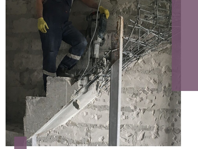 Демонтаж металлических и бетонных лестниц в Балашове