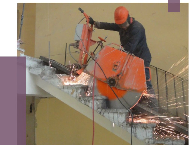 Демонтаж бетонных лестниц в Балашове от 4576 руб. за м2 | ПРОЛЁТ-Бла