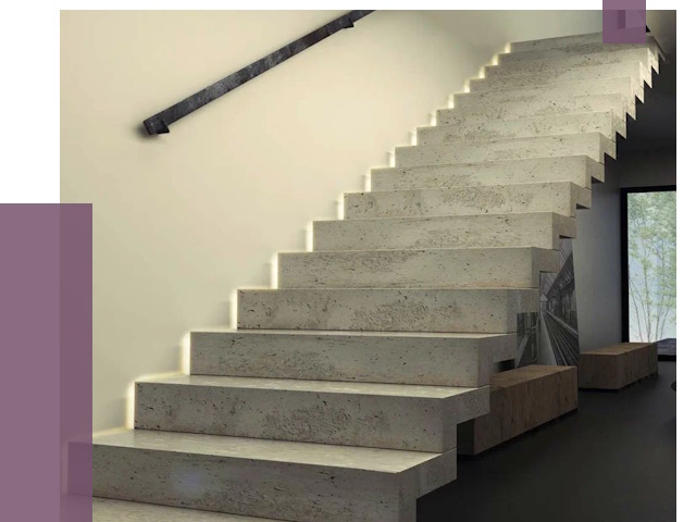 Облицовка бетонных лестниц в Балашове от 4576 руб/м2 