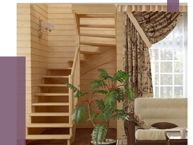 Лестницы для дачи в Балашове от 75505 руб.  | ПРОЛЁТ-Бла