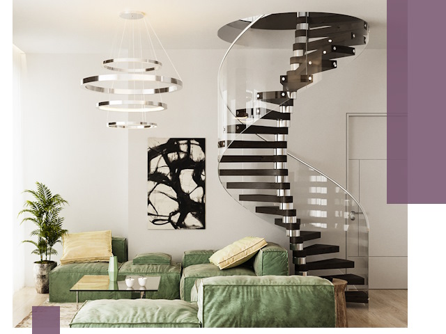 Лестницы для двухуровневой квартиры в Балашове — изготовление и монтаж