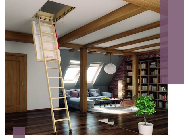 Чердачные лестницы под ключ в Балашове: изготовление и монтаж