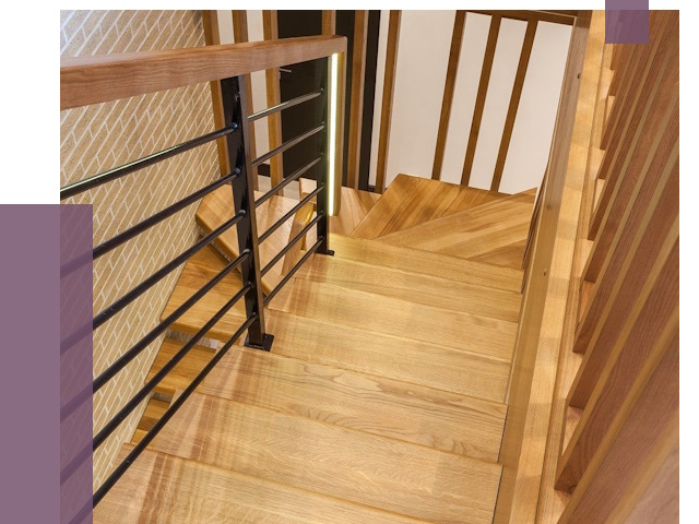 Лестницы из ясеня в Балашове под ключ от 9966 руб. 