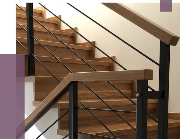 Обшивка металлической лестницы деревом в Балашове от 4322 руб.