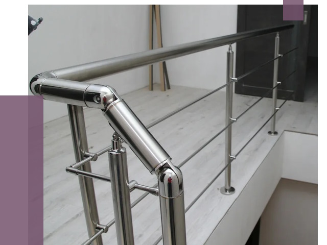 Перила из нержавеющей стали в Балашове от 8949 руб. под ключ | ПРОЛЁТ-Бла