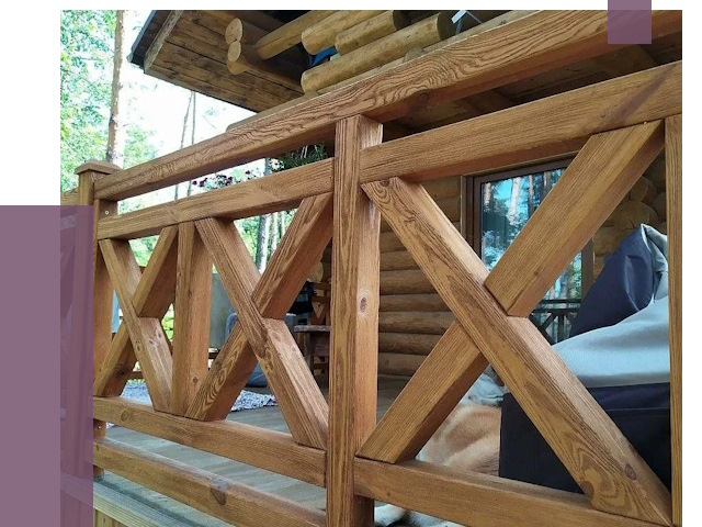 Деревянные перила под ключ в Балашове от 7627 руб. 