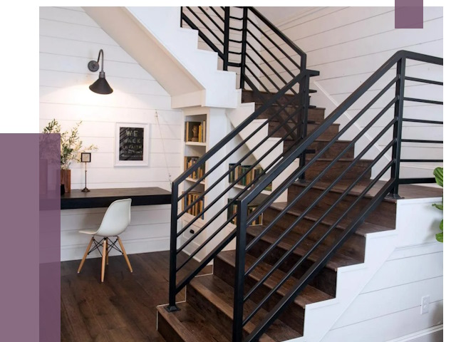 Перила для лестницы в доме в Балашове от 7373 руб. — ПРОЛЁТ-Бла