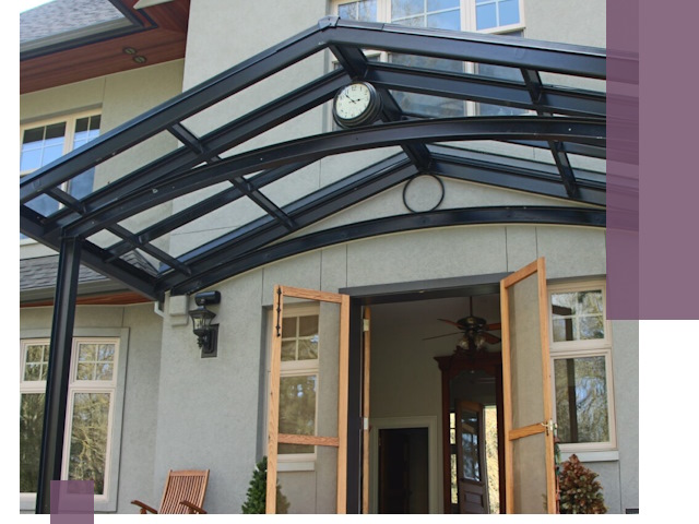 Изготовление и монтаж навесов и козырьков в Балашове