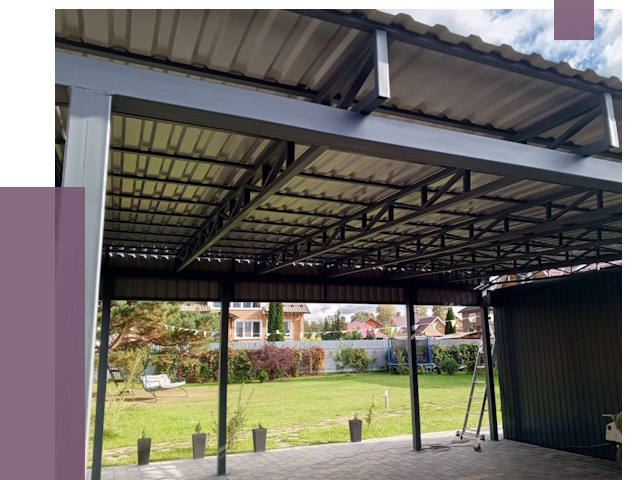 Монтаж навесов в Балашове от 7322 руб. — установка навеса | ПРОЛЁТ-Бла