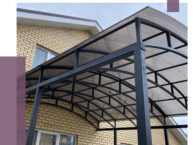 Монтаж козырьков в Балашове от 11440 руб. | ПРОЛЁТ-Бла