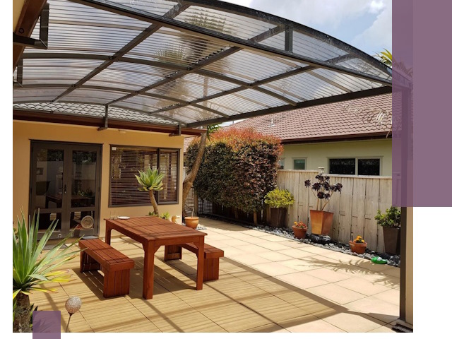 Навесы во двор под ключ в Балашове — изготовление и монтаж