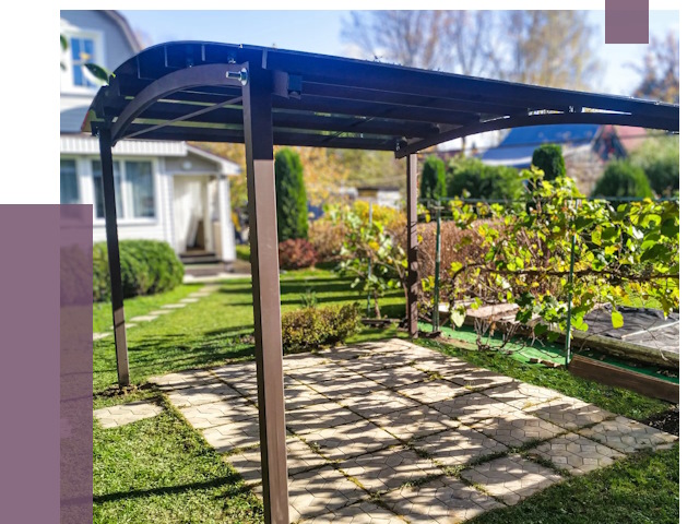 Навесы для дачи в Балашове от 12660 руб. под ключ — ПРОЛЁТ-Бла