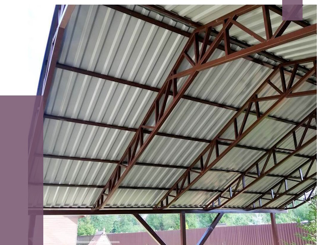 Навесы из профнастила в Балашове от 7322 руб. | ПРОЛЁТ-Бла