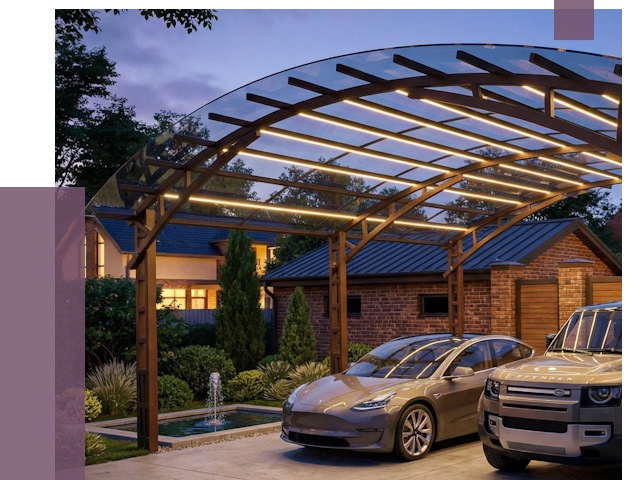 Металлические навесы в Балашове от 12610 руб. под ключ — ПРОЛЁТ-Бла