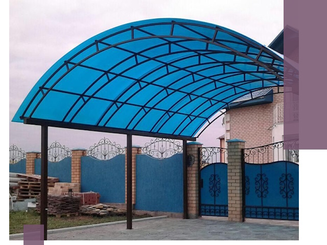 Арочные навесы под ключ в Балашове — изготовление и монтаж