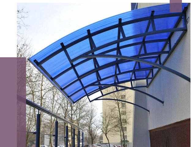 Козырьки из поликарбоната в Балашове от 4271 руб. под ключ | ПРОЛЁТ-Бла