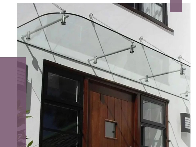 Стеклянные козырьки в Балашове от 18813 руб. | ПРОЛЁТ-Бла