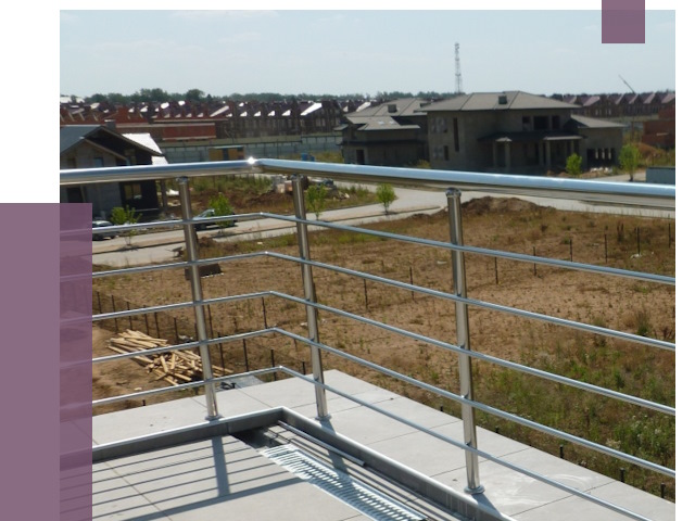 Парапеты из нержавеющей стали в Балашове от 7932 руб. за м² | ПРОЛЁТ-Бла