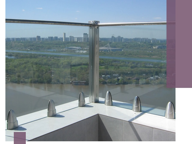 Стеклянные парапеты премиум класса в Балашове для домов и бизнесов