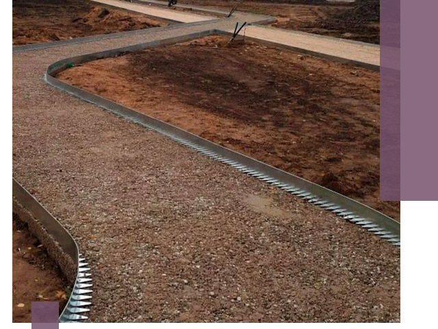 Металлические бордюры под ключ в Балашове — изготовление и монтаж