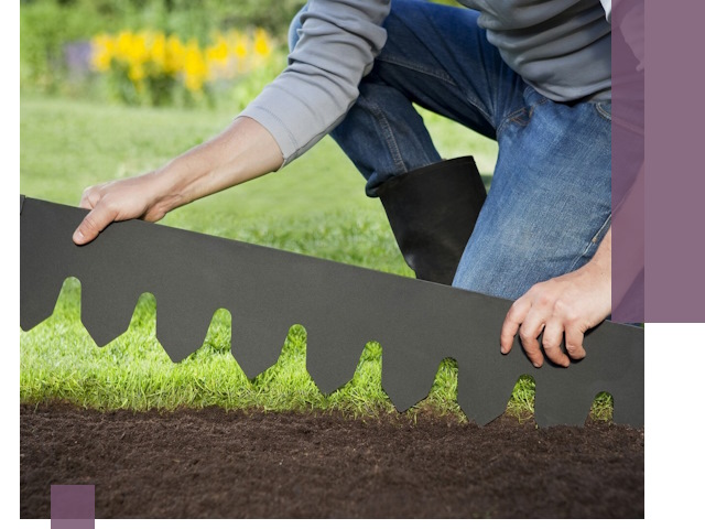 Металлические бордюры для газона в Балашове — изготовление и монтаж