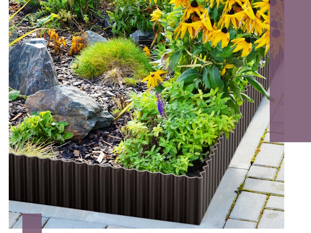 Металлические бордюры для клумб в Балашове — производство и монтаж