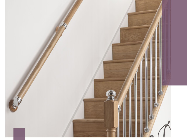 Пристенные поручни из стали и нержавейки под монтаж в Балашове